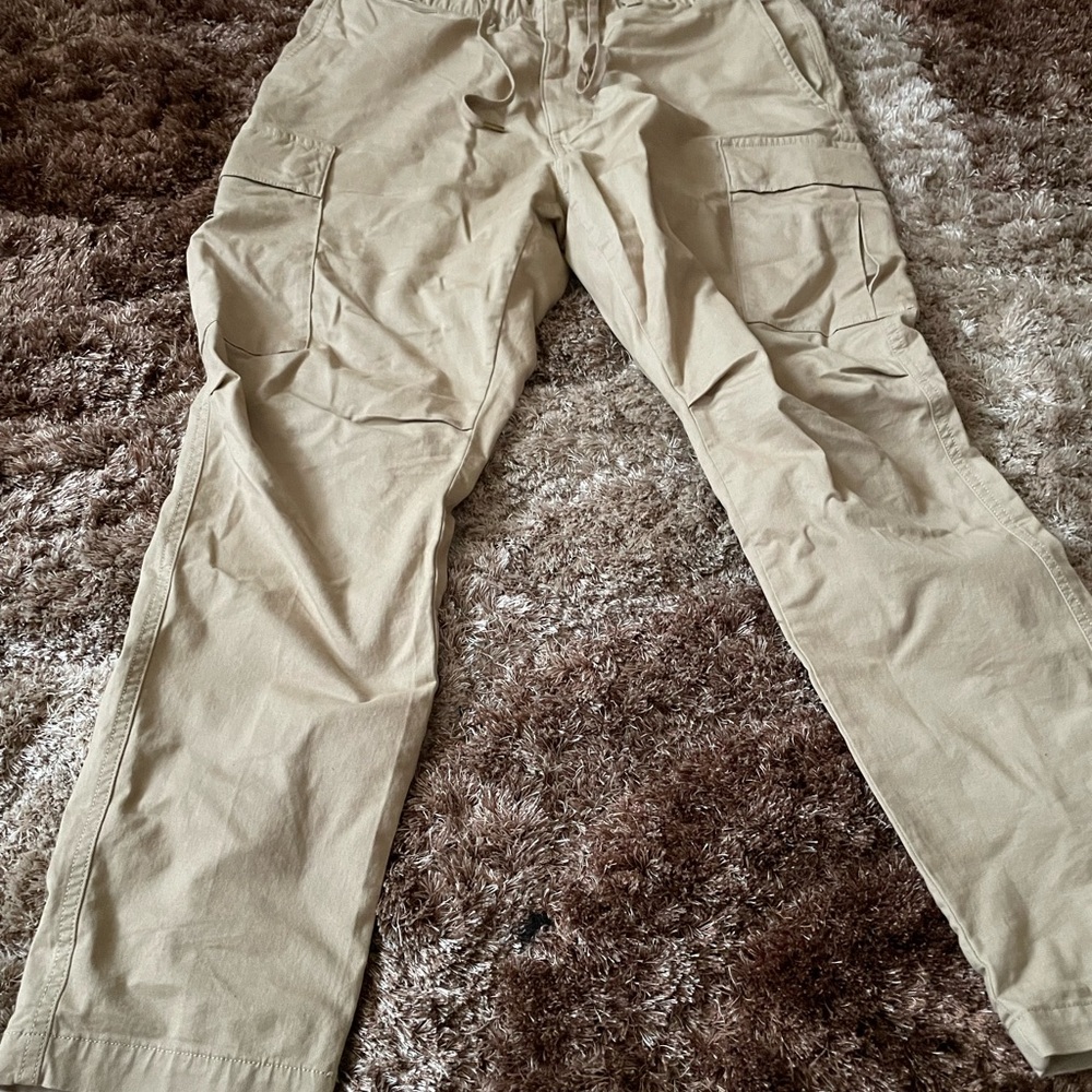 Mens Polo Ralph Lauren Cargo Pants Size 35x30 Tan Beige Light Brown